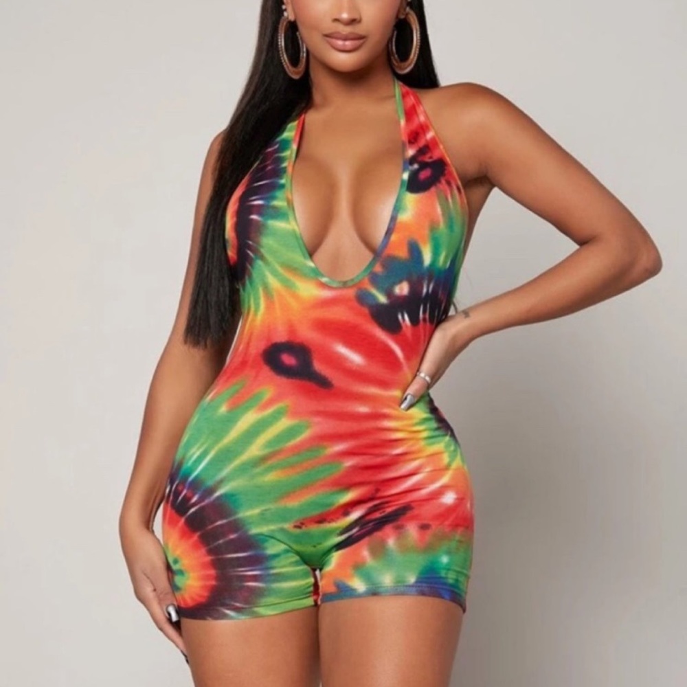 SHEIN Multicolor Romper